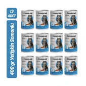 Foodline Somonlu Yetişkin Kedi Konservesi 400 Gr x 12 Adet thumbnail 1