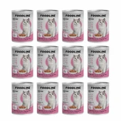 Foodline Tavuklu Yavru Kedi Konservesi 400 Gr x 12 Adet - 1