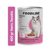 Foodline Tavuklu Yavru Kedi Konservesi 400 Gr x 12 Adet thumbnail 2