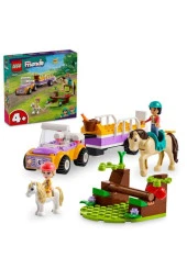 Lego Friends At Ve Midilli Römorku 42634,Liann Ve Zoya Minifigürü İçeren 105 Parça Yapım Seti thumbnail 1