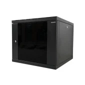 9U 540x550 mm Eko Serisi Yan Panelli Tek Gövdeli Duvar Tipi Kabinet Siyah 2 Yıl Üretici Garantili thumbnail 5