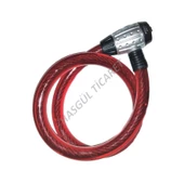 HSGL  BİSİKLET MOTORSİKLET ANAHTARLI HALAT KİLİT 25 X120 cm - 1