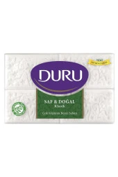 DURU Saf & Doğal Kaynaklı Klasik 4 Adet Beyaz Kalıp Sabun 600Gr - 1