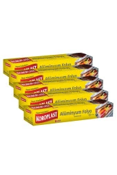 KOROPLAST Alüminyum Folyo 15 Metre - 5'Li - 1