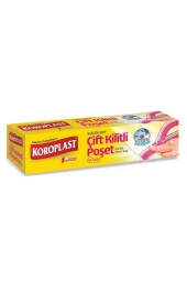 KOROPLAST Çift Kilitli Poşet Küçük Boy 20X25 Cm 14 Adet - 1