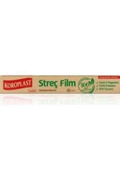 KOROPLAST Doğal Pişirme Kağıdı 10 Lu Doğal Streç Film 25 Metre Kendinden Kesimli - 3