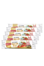 SARCİNA Koroplast Ekstra Güçlü Büyük Boy Çilek Kokulu Büzgülü Çöp Torbası 65X70Cm - 10'Lu X 5 Ad. - 1