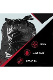 NESPLAST Ekonomik Battal Boy Siyah Rulo Çöp Torbası (72X95Cm) 300Gr - 3