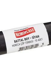 KOROPLAST Horeca Battal Siyah Çöp Torbası 1 Paket(1 X 20 Adet) Kategori: Bebek Deterjanı - 2