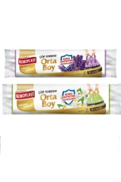 KOROPLAST Lavanta Kokulu Büzgülü Orta Boy Çöp Poşeti +Yasemin Kokulu Büzgülü Orta Boy - 1