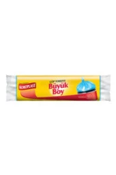 KOROPLAST Güçlü Çöp Torbası Büyük Boy 10 Adet 12Li - 2