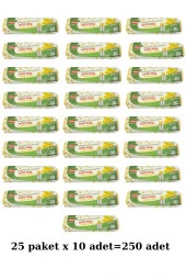 FLEXİ Büzgülü Çöp Torbası Limon Kokulu Orta Boy 25 Paket 1 Koli - 1