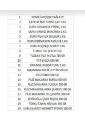 ÇAYKUR Ramazan Paketi Kumanya Yardım Gıda Erzak Kolisi Lüks Paket 20 Parça Ürün - 2