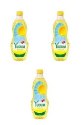 YUDUM Ayçiçek Yağı Pet Şişe 1 Litre X 3 Adet - 1