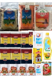 YUDUM Temel Gıda Kolisi 19 Ürün 28 Kg Ramazan Paketi Kumanya Yardım Erzak Gıda Kolisi Mega Koli 28 Kg - 1