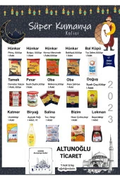 ALTUNOĞLU Ramazan Paketi Kumanya Yardım Erzak Kolisi 17 Parça - 1