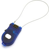 Tex TY4605 Masterlock Kask Kilidi Motosiklet ve Bisikletler Için Uyumlu Şifreli Kilit Mavi thumbnail 2