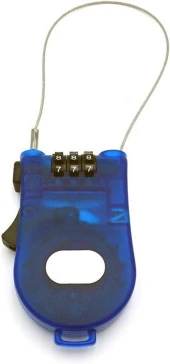 Tex TY4605 Masterlock Kask Kilidi Motosiklet ve Bisikletler Için Uyumlu Şifreli Kilit Mavi thumbnail 4