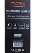 MOBİX Mobix 3.1A Qualcomm Type-C to Lightning Hızlı Şarj Ve Data Kablosu 1M (Mobix Türkiye Garantili) - 4