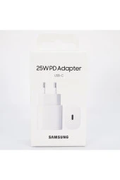Galaxy S21 Fe 5g Uyumlu Type-c Fast Şarj Adaptörü 25w Beyaz ( Türkiye Garantili) - 4