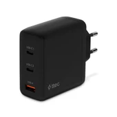 Ttec Süper Hızlı Gan 120W 2x PD Type C ve 1x USB Girişli Şarj Aleti, Akım ve Isı Korumalı Şarj Adaptörü thumbnail 1