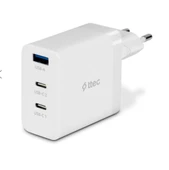 Ttec Süper Şarj Akım Korumalı Gan 65W Şarj Başlığı PD/QC/PPS Hızlı Şarj Başlığı 2X65W PD 18W USB - 1