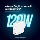 Ttec Süper Şarj Akım Korumalı Gan 120W Şarj Başlığı Laptop Tablet Macboook Şarj Başlığı PD/QC/PPS - 7
