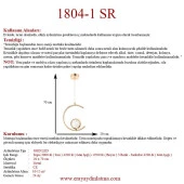 Eray Aydınlatma 1804-1 Gold Kristalli Led Avize - 3