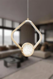 Eray Aydınlatma 1806-1 Gold Kristalli Led Avize thumbnail 2