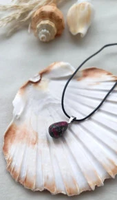 Kolye Gerdanlık Yoga Reiki Doğal Zoizit Taşı Kadın Takı Hediye thumbnail 1