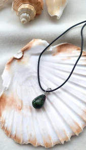 Kolye Gerdanlık Yoga Reiki Doğal Zoizit Taşı Kadın Takı Hediye thumbnail 3