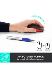 M191 Kablosuz Optik Mouse - Kırmızı thumbnail 2