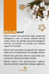 Umaybebek 100x100 Cm, Organik Çift Katlı Müslin Bebek Pikesi, Battaniyesi-Mavi Yelken - 4
