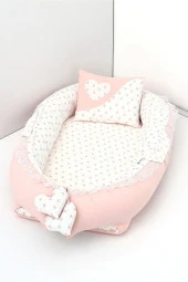 Umaybebek Babynest, Bebek Uyku Yatağı 0-2 Yaş - %100 Pamuk-Bebepembe - 1