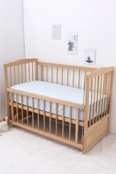 Umaybebek Bebek Nevresim Takımı, Çarşaf - %100 Pamuk-Yeşil Kelebek - 2