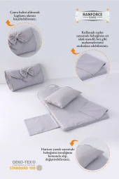 Umaybebek Alt Açma Minderi - Çantalı - Gri- - 2