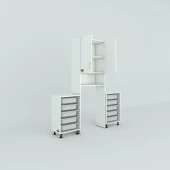 Kenzlife çamaşır makinesi dolabı sinemsepetduble byz 05 li banyo arkalıksız kurutma bulaşık thumbnail 3