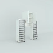 Kenzlife çamaşır makinesi dolabı sinemsepetduble byz 10 lu banyo arkalıksız kurutma bulaşık thumbnail 3