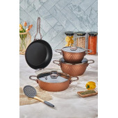 Cooker Ckr2853 7 Parça Titanium Tencere Seti Bakır - 1
