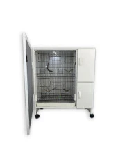 SULTAN (PDMSLT02Y-50T) SULTAN PAPAĞANI DOLABI-KAFESİ- PVC KUŞ DOLABI – DOLAP KAFES( KURULU GÖNDERİM) - 1