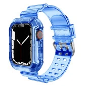 Apple Watch Ultra 1/2/3 49mm Kasa Korumalı Şeffaf Silikon Kordon thumbnail 5