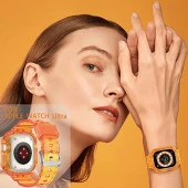 Apple Watch Ultra 1/2/3 49mm Kasa Korumalı Şeffaf Silikon Kordon thumbnail 11