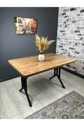 Hey Modüler Mobilya Handan Ceviz Mutfak Yemek Masası 110 cm - 3