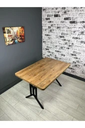 Hey Modüler Mobilya Handan Ceviz Mutfak Yemek Masası 110 cm - 4