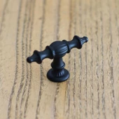 Şehzade Kulp Düğme Mobilya Mutfak Dolabı Çekmece Dolap Kulpları Kapak Kulpu Kulbu Siyah Metal - 2