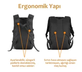 Protector Plus 40L Molle Taktik Çanta (Siyah) - 2