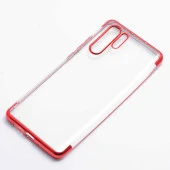 Huawei P30 Pro - Kılıf Dört Köşesi Renkli Arkası Şefaf Lazer Silikon Kapak - 2