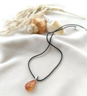 Kolye Gerdanlık Doğal Akik Taşı Aşk Kadın Kız Takı Özel Gün Hediye thumbnail 2