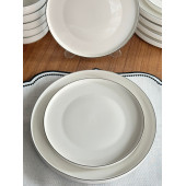 24 Parça 6 Kişilik Modern Gümüş Yemek Takımı - 4