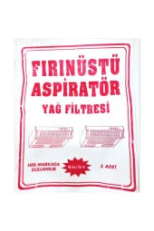 Fırınüstü Kağıt Aspiratör Yağ Filtresi Bez Filitre 5 Adet 52x62 Büyük - 1
